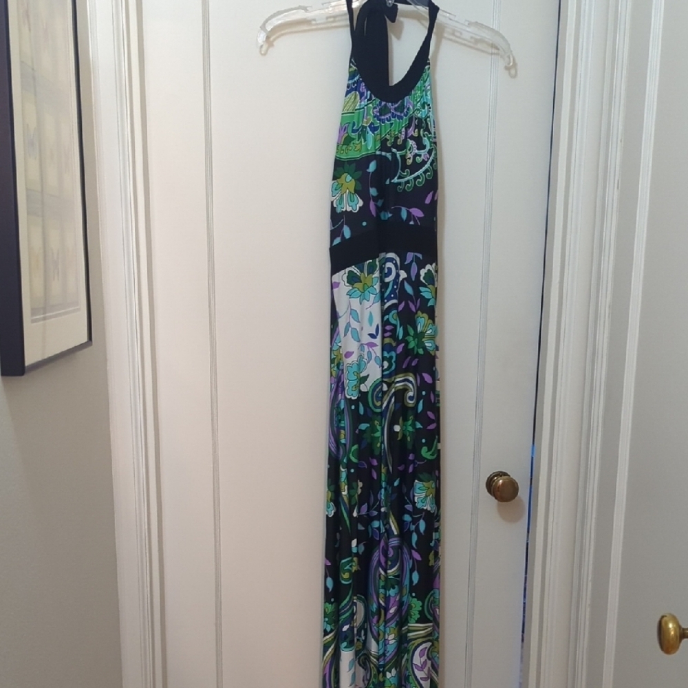 Floral Halter Maxi Dress